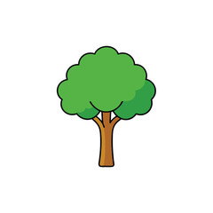 green tree vector illustration