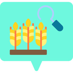 Harvest single vector icon illustration