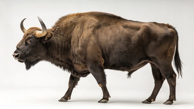 Aurochs on studio background
