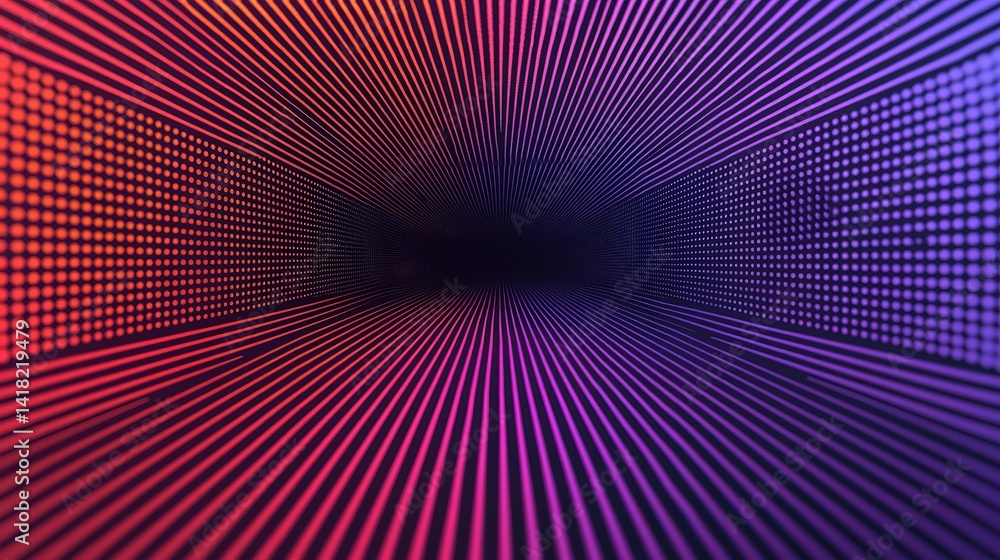 Aufkleber dynamic matrix style chaos engaging digital art experience in virtual space