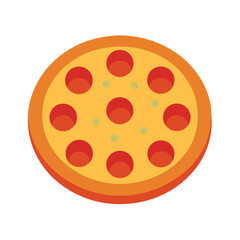 pizza isolated on white background