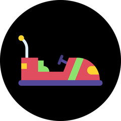 Bumper Car single icon vector illustration