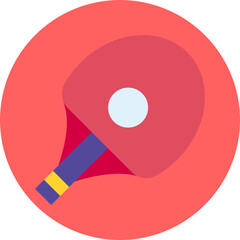 Ping Pong single icon vector illustration
