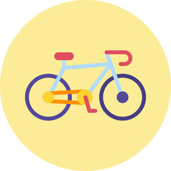 Bycicle single icon vector illustration
