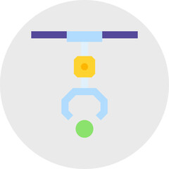 Fototapeta premium Claw Machine single icon vector illustration