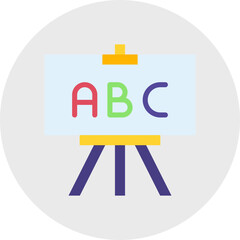 Easel single icon vector illustration