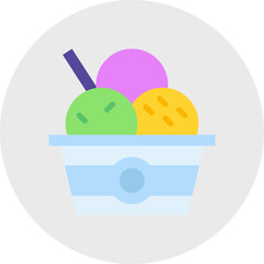 Ice Cream single icon vector illustration
