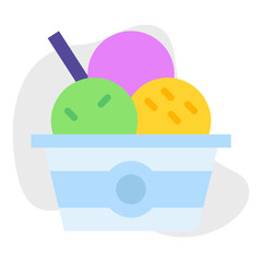 Ice Cream single icon vector illustration