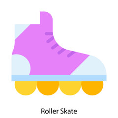 Fototapeta premium Roller Skate single icon vector illustration