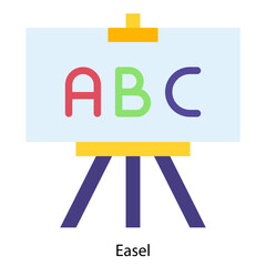 Easel single icon vector illustration