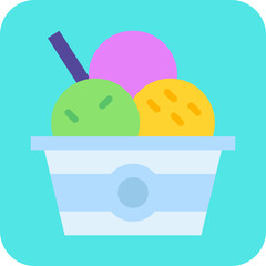 Ice Cream single icon vector illustration