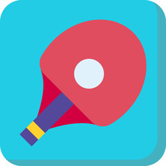 Ping Pong single icon vector illustration
