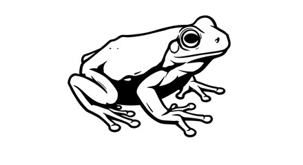 Isolated Frog Silhouette Amphibian Illustration