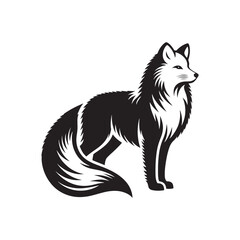 Whispers of the North: A Captivating Collection of Arctic Fox Vector Silhouettes Showcasing the Silent Beauty, Adaptability, and Elegance of This Enigmatic Winter Survivor