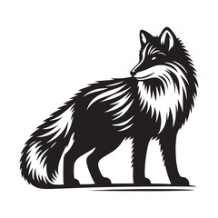 Whispers of the North: A Captivating Collection of Arctic Fox Vector Silhouettes Showcasing the Silent Beauty, Adaptability, and Elegance of This Enigmatic Winter Survivor