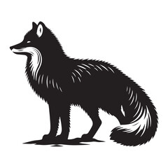Whispers of the North: A Captivating Collection of Arctic Fox Vector Silhouettes Showcasing the Silent Beauty, Adaptability, and Elegance of This Enigmatic Winter Survivor