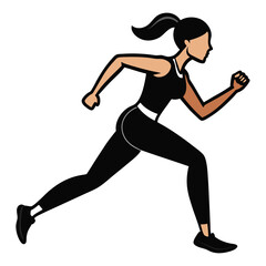 Woman Running Fitness Exercise Sport Active Lifestyle