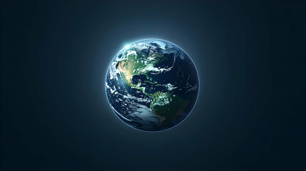 Fototapeta premium Stylized Pixelated Earth Globe Graphic