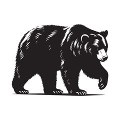 Moon Bear Mystique: A Powerful Collection of Asiatic Black Bear Vector Silhouettes Highlighting the Strength, Grace, and Iconic Crescent Mark of This Enigmatic Forest Dweller