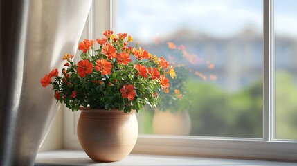 Peaceful colorful garden flowers blooming sunlight morning air high resolution picture