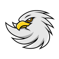 Vector illustration of an eagle bird mascot for sports game and esports logo