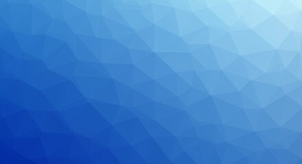 Abstract Blue Polygonal Background - A stunning abstract featuring a gradient of blue polygonal shapes, ideal for various design projects