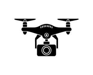 creative details Drone with camera icon Vector Illustration