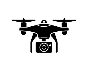 creative details Drone with camera icon Vector Illustration