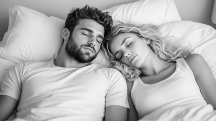 Cozy bedroom intimacy couple close-up