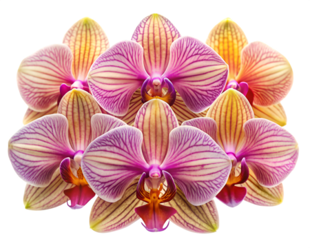 Four Vibrant Orchids