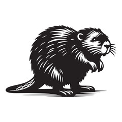 Architects of the Wild: A Remarkable Collection of Beaver Vector Silhouettes Showcasing the Industrious Spirit, Unique Form, and Nature-Building Instincts of This Iconic Woodland Engineer