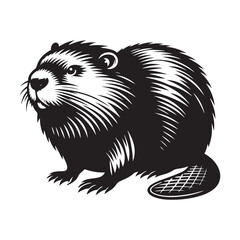 Architects of the Wild: A Remarkable Collection of Beaver Vector Silhouettes Showcasing the Industrious Spirit, Unique Form, and Nature-Building Instincts of This Iconic Woodland Engineer