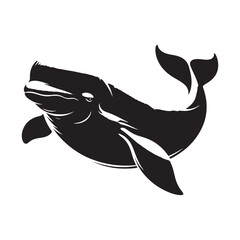 Voices of the Deep: A Graceful Collection of Beluga Whale Vector Silhouettes Celebrating the Elegance, Intelligence, and Arctic Beauty of This Iconic White Marine Mammal