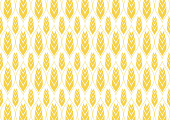 Wheat pattern wallpaper. oat symbol. free space for text. rice sign. Rice pattern wallpaper.