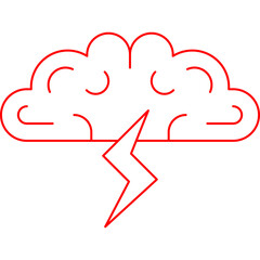 Brainstorming icon single vector illustration
