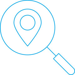 Local Search icon single vector illustration