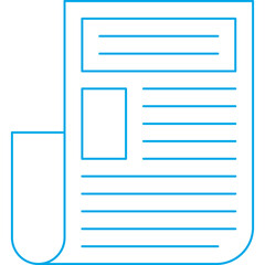 Press Release icon single vector illustration