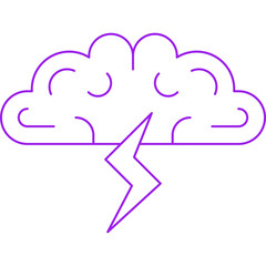 Brainstorming icon single vector illustration