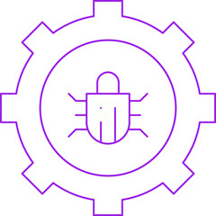 Bug Fixing icon single vector illustration