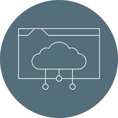 Web Hosting icon single vector illustration