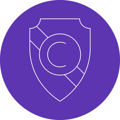 Obraz premium Authorship icon single vector illustration