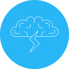 Brainstorming icon single vector illustration