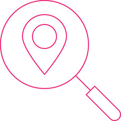 Local Search icon single vector illustration