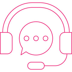 Customer Support icon single vector illustration