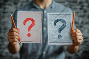 Consent document to choose, agree or disagree, accept or approve permission, yes or no answer, decide later, business agreement concept, businessman holding pencil decide to agree consent