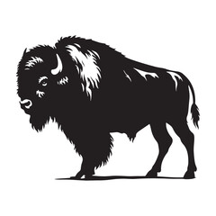 Thunder on the Plains: A Bold Collection of Bison Vector Silhouettes Capturing the Strength, Spirit, and Iconic Presence of This Majestic North American Grassland Giant