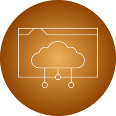 Web Hosting icon single vector illustration