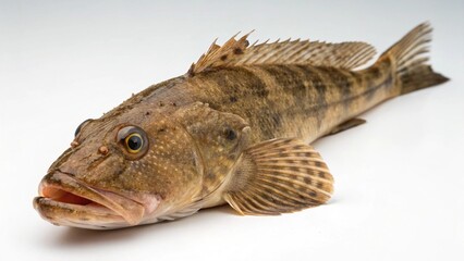 Australian Flathead Perch on studio background
