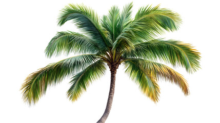 Isolated Palm Tree Tropical Plant Lush Green Foliage Summer Vacation  Exotic Flora Nature