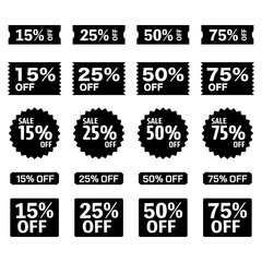 Obraz premium Discount coupon collection business offering special offer template sales promotion label voucher